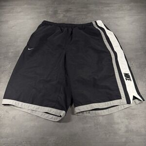 Vintage Nike Shorts‎ Men XL Hybrid Swim Athletic Baggy Wide Leg Silver Gray Tag